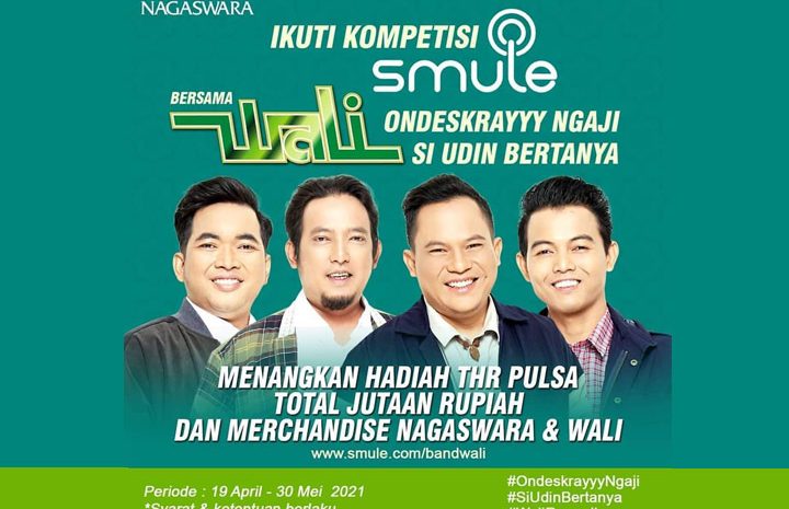 Kompetisi Smule Nyanyi Lagu Wali Berhadiah THR Pulsa Jutaan Rupiah!